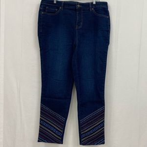 New embroidered Denim& Co jeans